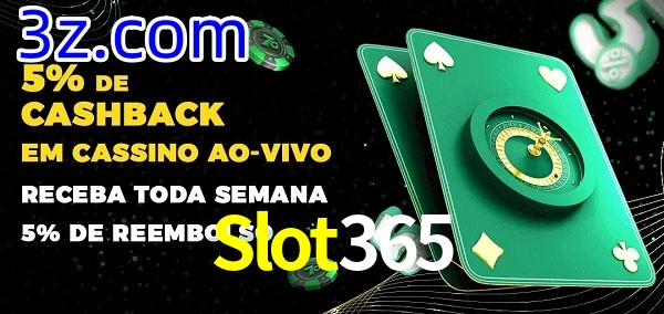 Promoções do cassino ao Vivo Slot365